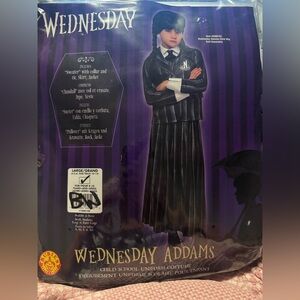 Wednesday Addams Family Spirit Halloween Costume Child Size L (12/14) NWT